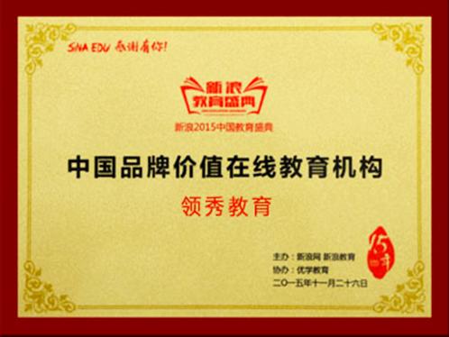 2015中国品牌价值在线